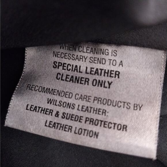 WILSONS LEATHER! THICK, LUXE BLACK GENUINE LEATHER STADIUM LENGTH JACKET! SZ L - Picture 11 of 13